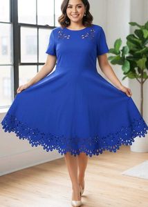 SHEIN Royal Blue Flair Dress👗✨