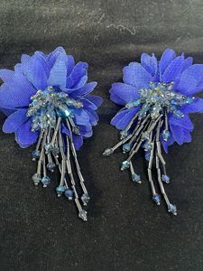 Different Color Floral Drop Earrings