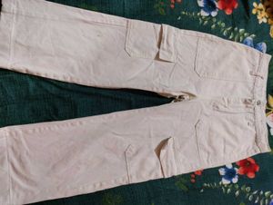White Cargo Pants