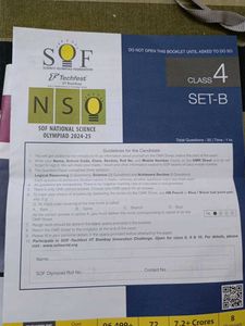 NSO Olympiad Workbook With Exam Paper