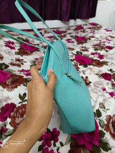 Caprese Turquoise Satchel Bag