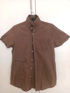 Brown Cotton Shirt