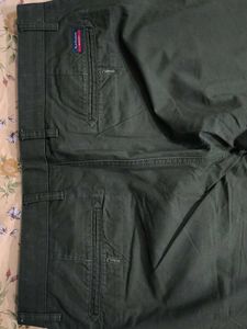 Olive Green Straight Leg Pants