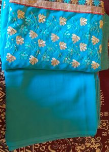 Beautiful Embroidery Georgette Saree