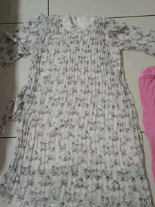 Floral Print Dress with Leggings