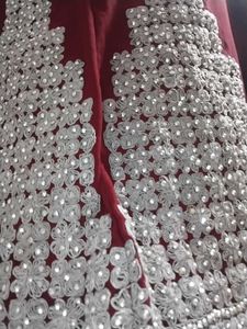 Grand Maroon Party &amp; Festive Wear Dress with Dupat