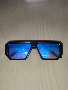 Retro Blue Lens Sunglasses