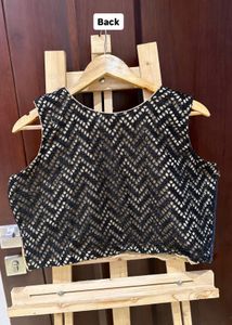 Elegant Ethnic Black Choli With Lehngha