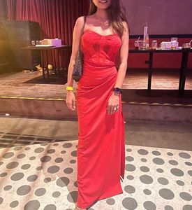 Red Slit Dress
