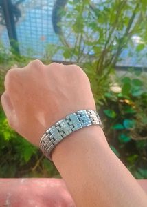 Magnetic Mobility Silver Bracelet For Men