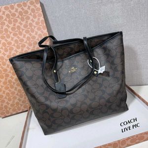 COACH BIG SIZE SIGNATURE TOTE BAG @SALE