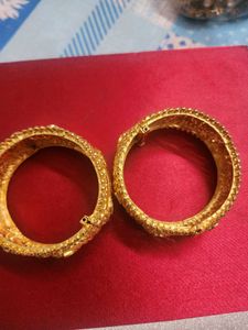 Gold Bangles (Set of 2)