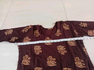 Brown Printed Kurta Set 😍