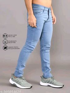 Dark Blue Denim Jeans