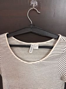 H&M Striped Ribbed Top