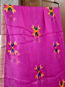 Pink Embroidered Dupatta
