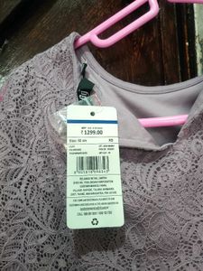 FIG Lilac/Lavender Lace A-Line Dress