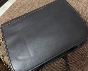 Black Quilted Gold Chain Bag