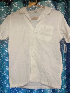 Old Navy White Camp Shirt