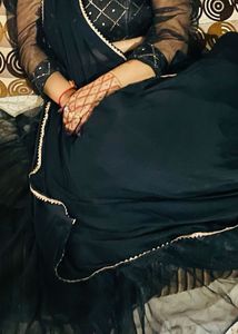 Elegant Black Lehnga Choli Nd Duppata