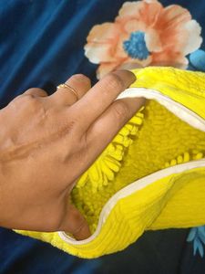 Yellow &amp; Blue Terry Shoe Washing Bag Accessory