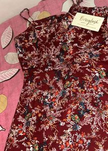 Unused Woman Dress: Floral Print