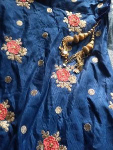 Blue And Magenta Colour Lehenga Choli