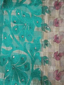 Elegant Floral Patterned Saree