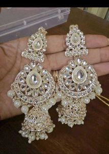 Super Stunning Pearl &amp; Kundan Bridal Jewellery Se