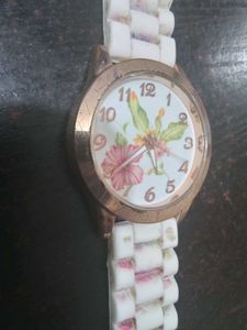 Floral Face Vintage Watch