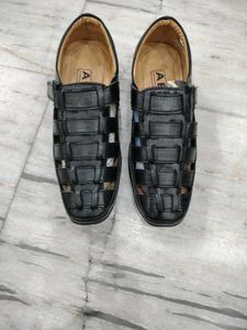 Men's Black Casual Sandal Shoes