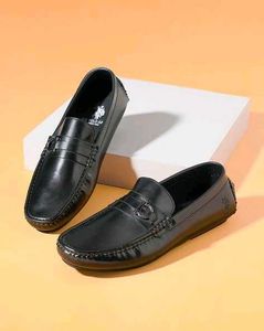 U.S. Polo Assn.  Mens Black Loafers