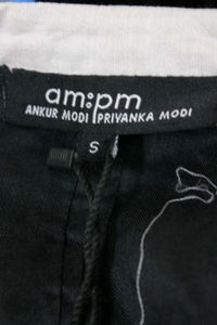 Luxury Brand AMPM Black Embroidered Kurti