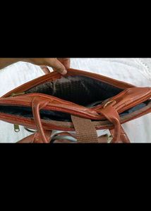 Vintage Brown Leather Briefcase