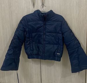 Navy Blue Puffer Jacket
