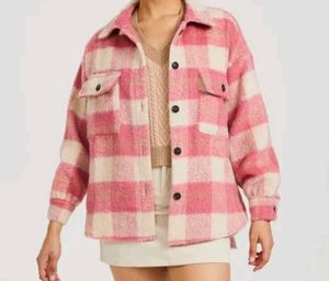 Pink Plaid Shacket