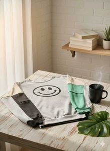 Smiley Face Graphic Sweatshirt