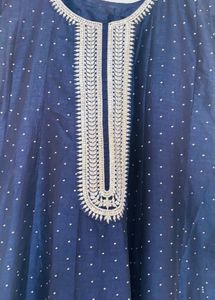 Navy Dotted Tunic Dress