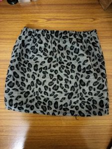 Animal Print Mini Skirt