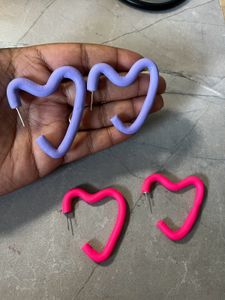 Handmade Heart Shaped Earrings