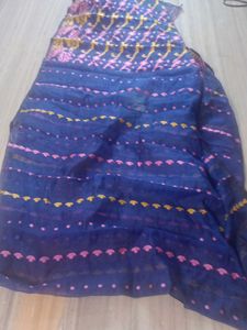 Cotton Jamdani Saree, With Out Blouse Piece