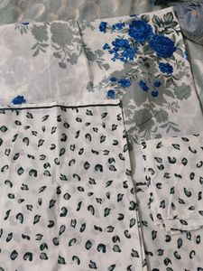 unused cotton double Bedsheet with 2 pillow cover