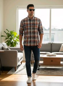 American Eagle Checked Full Sleeve Shirt
