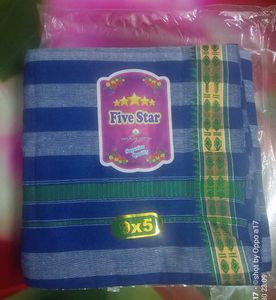 Five Star Cotton Pooja Dhoti Jode