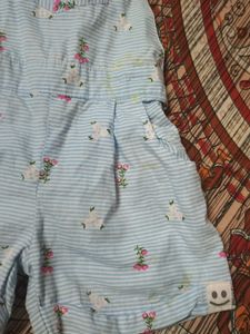 Two Dungarees For Little Girl