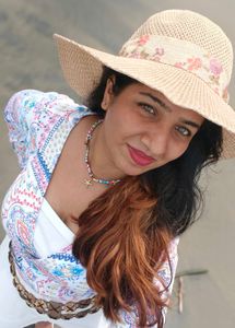 Goan Straw Hat/ Or White Wrap top/ Bead Necklace