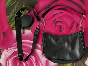H&M Handbag With Sling And Coin Purse