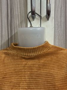 Mustard Velvet Top