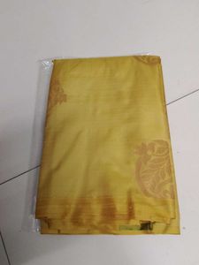 Elegant mustard soft silk saree