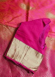 Pink Banarasi Silk Saree